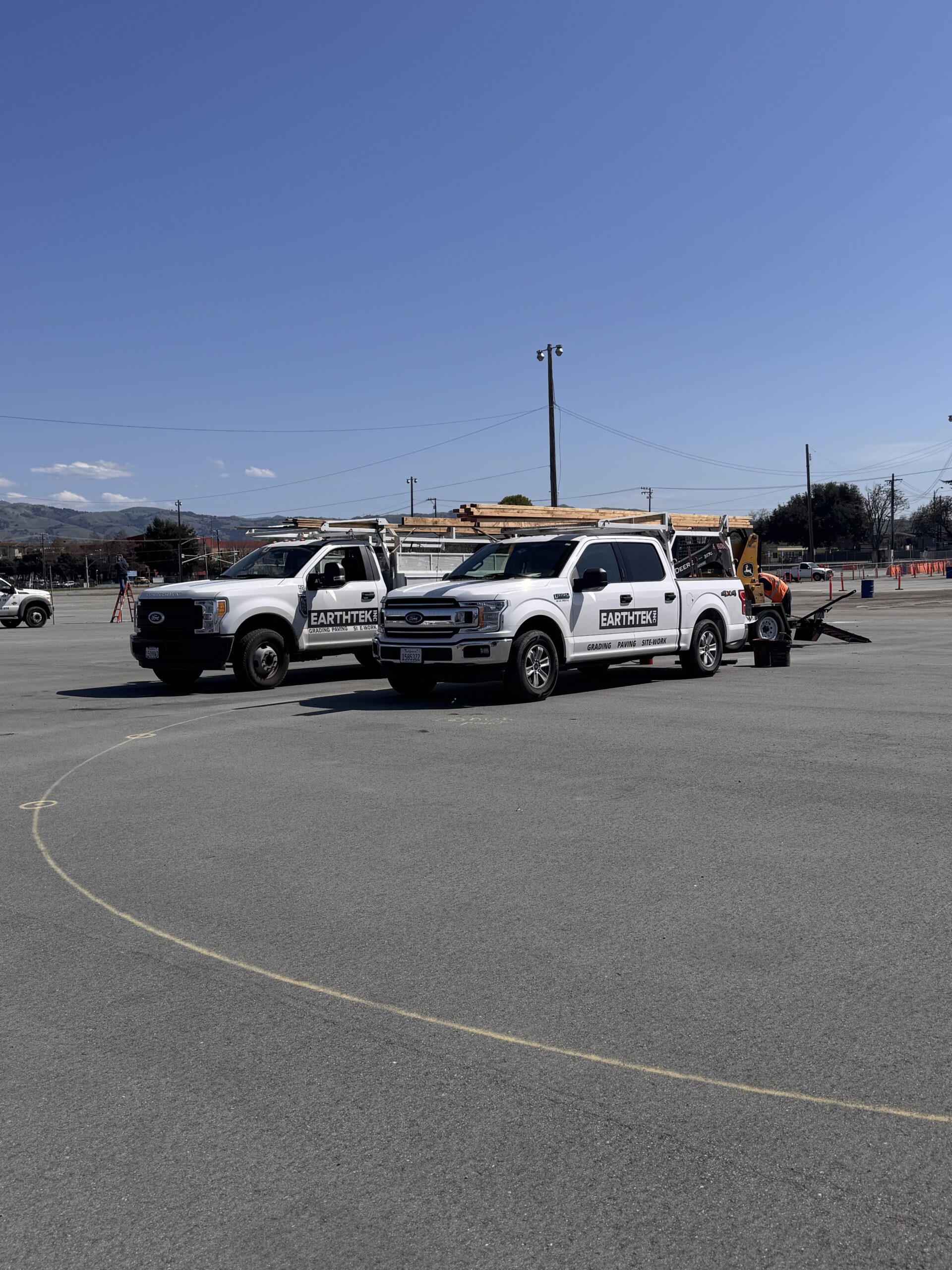 after photo of completed surface / event site