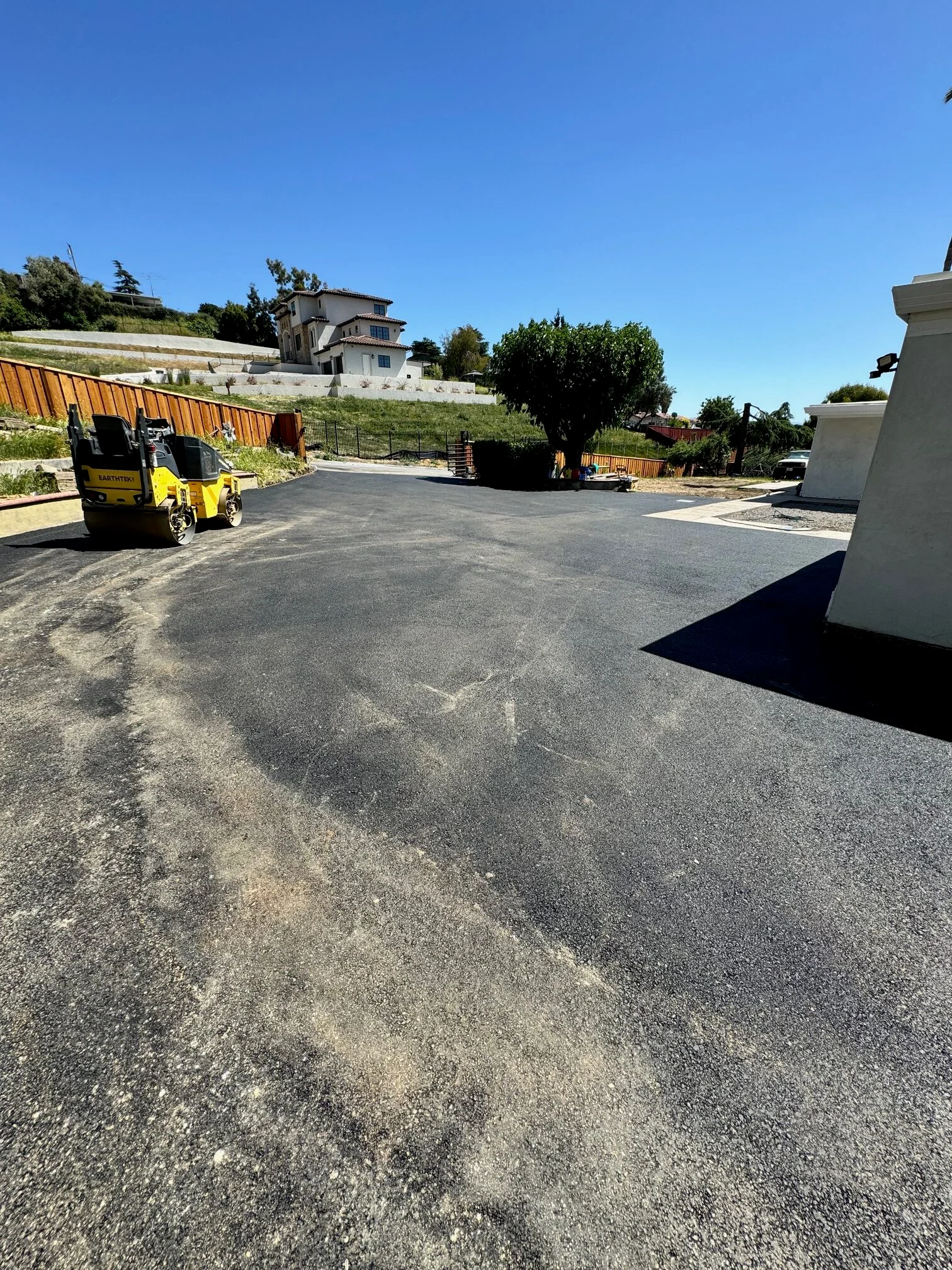 graded and compacted base ready for paving