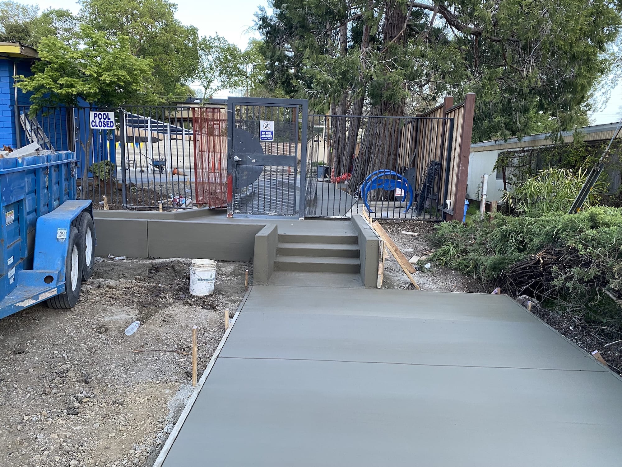 after photo, wide shot of finished surface